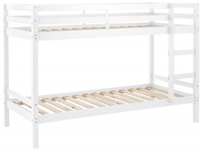 Beliche de madeira maciça com acabamento branco lavado / Coleção Alpi